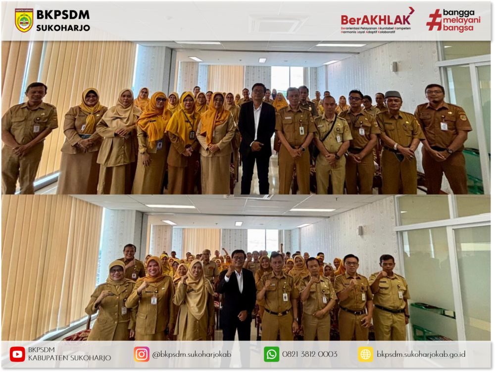 BKPSDM Sukoharjo Serahkan Hasil Penilaian Kompetensi ASN 2025, Perkuat Implementasi Manajemen Talenta dan Corporate University