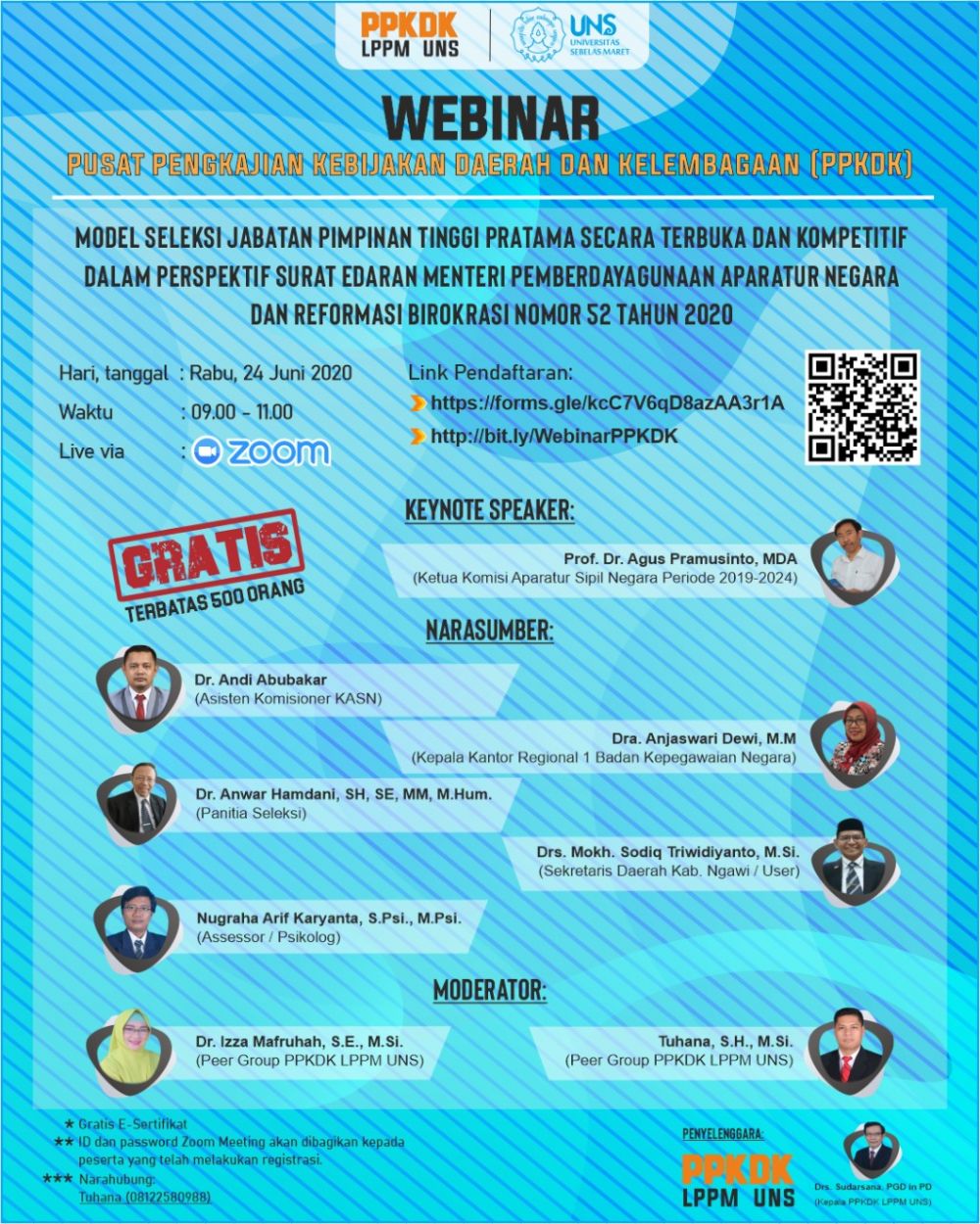 Webinar PPKDK LPPM Universitas Sebelas Maret Surakarta