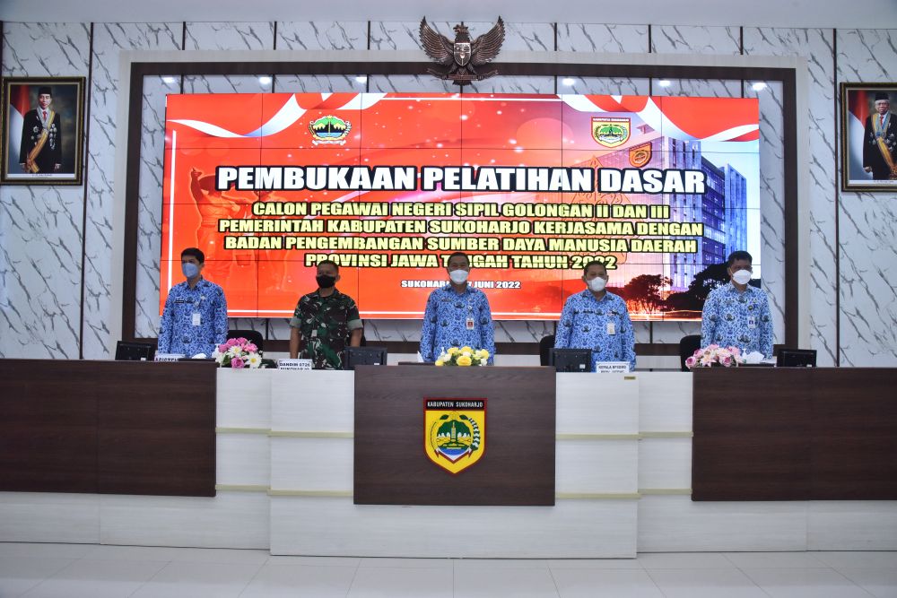 Pembukaan Latsar CPNS Kabupaten Sukoharjo Golongan II dan III Tahun 2022