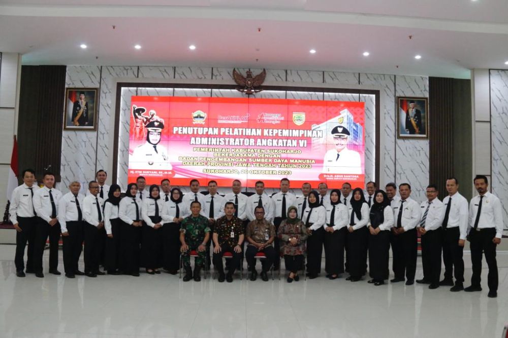 Penutupan Pelatihan Kepemimpinan Angkatan VI Kabupaten Sukoharjo