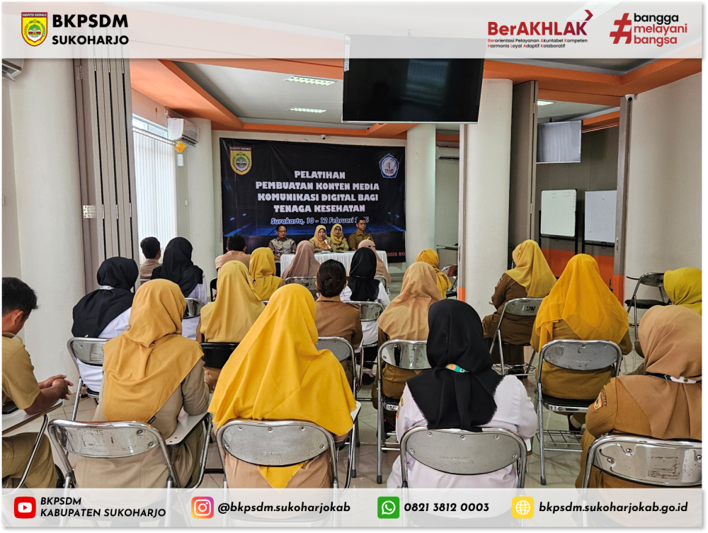 Optimalkan Media Digital, ASN Sukoharjo Dilatih Buat Konten Promosi Kesehatan