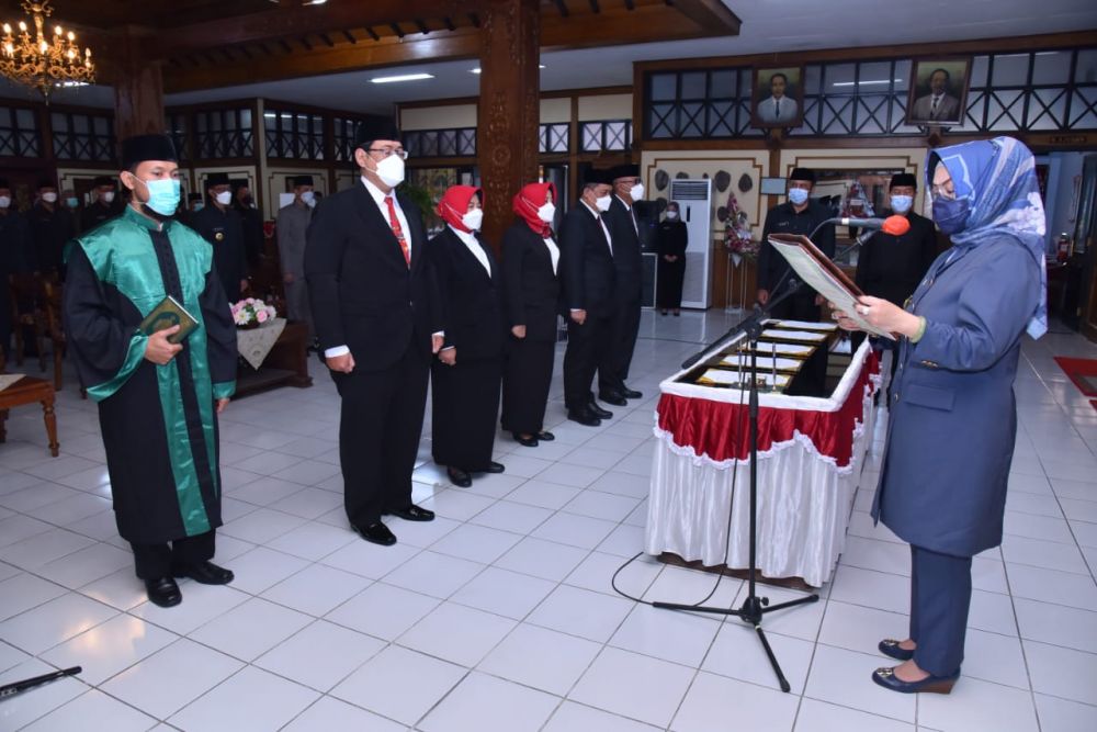 Pelantikan Jabatan Tinggi Pratama di Lingkungan Pemerintah Kabupaten Sukoharjo