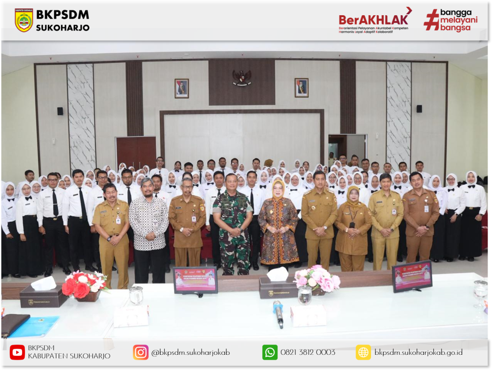 PENUTUPAN PELATIHAN DASAR CPNS POLA KERJA SAMA ANTARA PEMERINTAH KABUPATEN SUKOHARJO DENGAN BPSDM DAERAH PROVINSI JAWA TENGAH TAHUN 2025