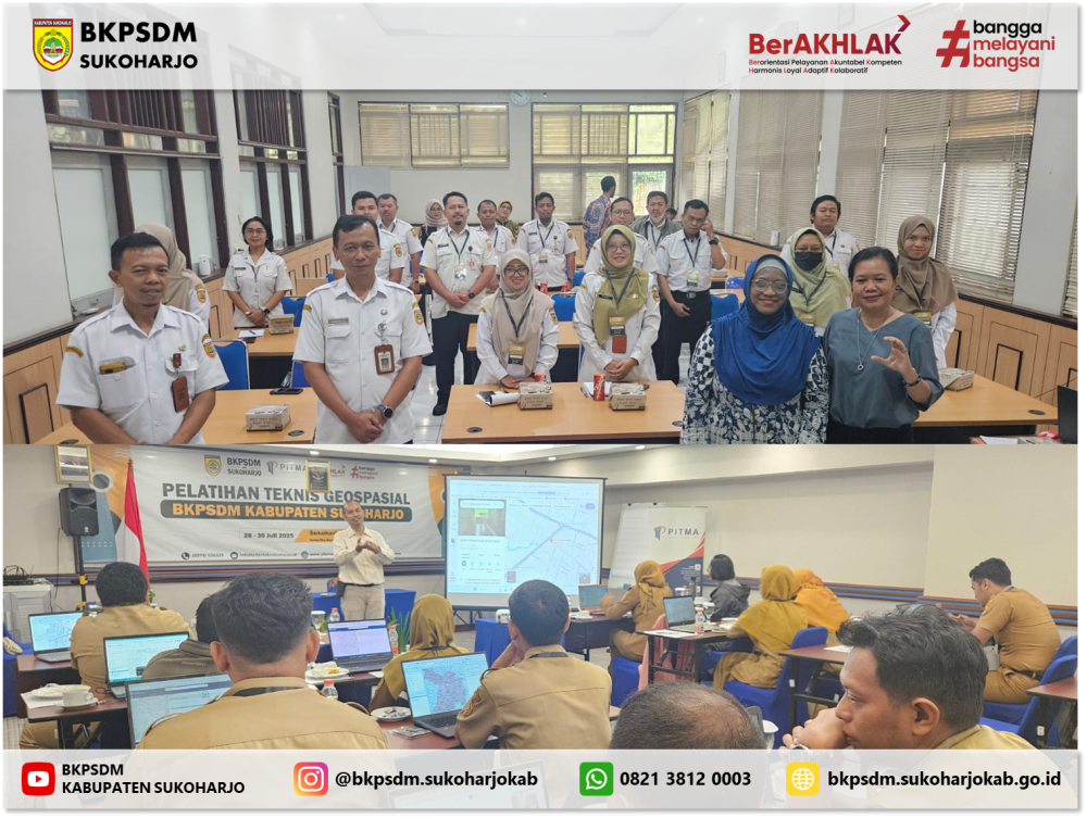 ASN Sukoharjo Ikuti Pelatihan Geospasial: Dorong Integrasi Data dan Tata Ruang Daerah