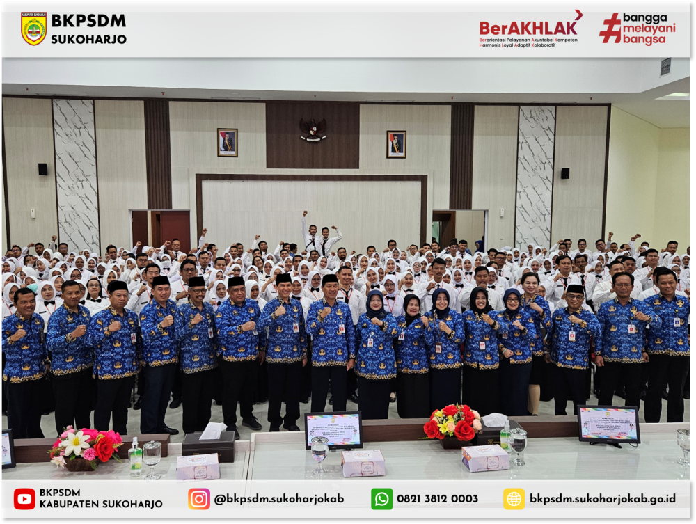 Pembukaan Orientasi Pengenalan Nilai dan Etika pada Instansi Pemerintah bagi PPPK Kabupaten Sukoharjo Tahun 2025