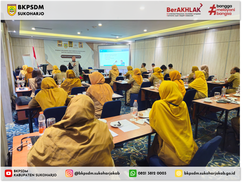 Pelatihan Public Speaking dan Komunikasi Efektif untuk Penyuluh di Kabupaten Sukoharjo : Memperkuat Keterampilan Komunikasi dalam Pelayanan Masyarakat