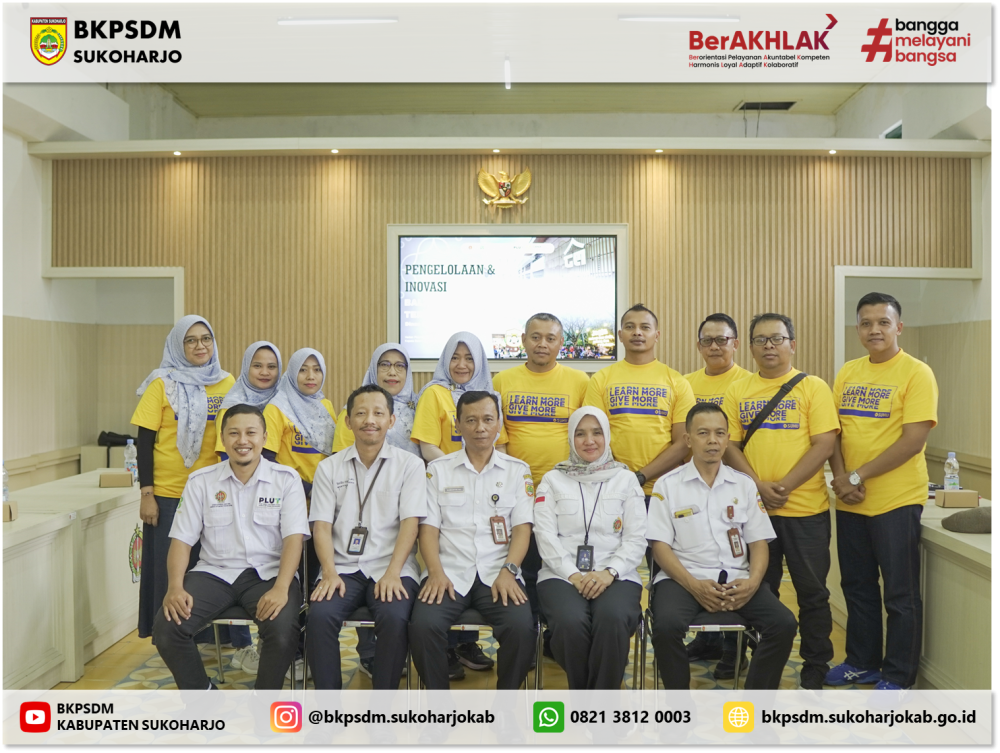 Dorong Penguatan Ekonomi Kreatif, ASN Sukoharjo Ikuti Pelatihan Branding Pariwisata dan UMKM