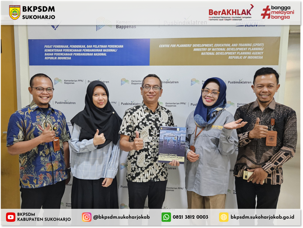 Penyerahan Dokumen Human Capital Development Plan Kabupaten Sukoharjo Tahun 2024
