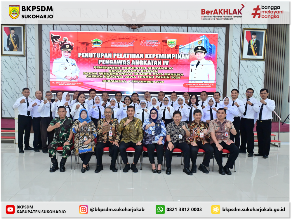 PKP Angkatan IV Tahun 2025 Pemerintah Kabupaten Sukoharjo Resmi Ditutup