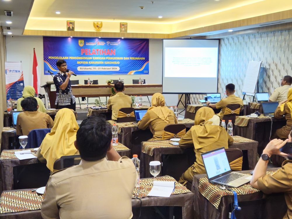 Upaya Kabupaten Sukoharjo Meningkatkan Penataan Kawasan Permukiman melalui Pelatihan Manajemen Penataan Kawasan Permukiman