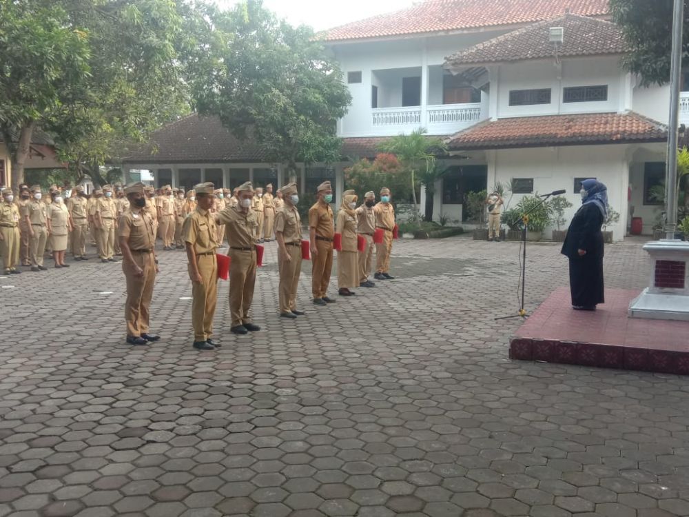 Sidak Apel Pagi DPUPR Oleh Kepala BKPP